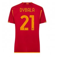 Ženski Nogometni dresi AS Roma Paulo Dybala #21 Domači 2023-24 Kratek Rokav